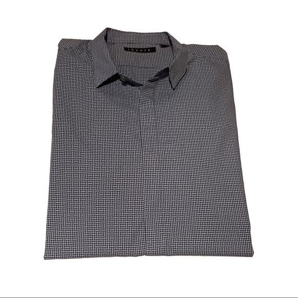 Theory Gray Button Down: Large - Picture 6 of 6